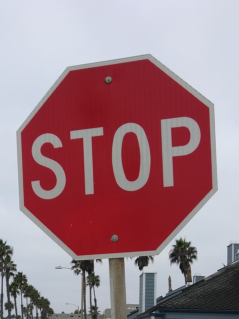 stop, sign, red, symbol, warning, road, traffic, stop sign, HD wallpaper