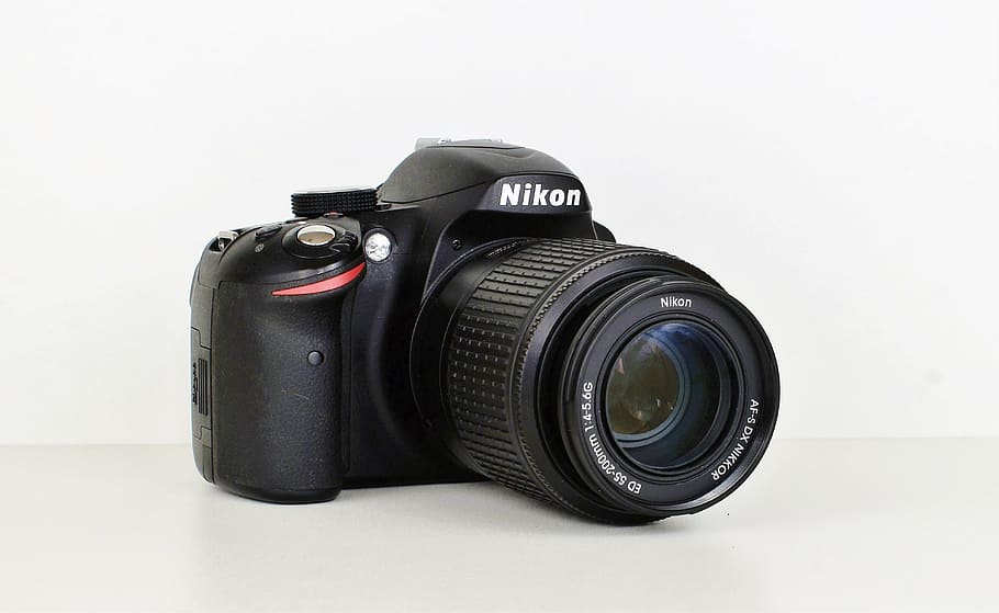 camera, nikon, old camera, photo camera, photograph, flash light HD wallpaper