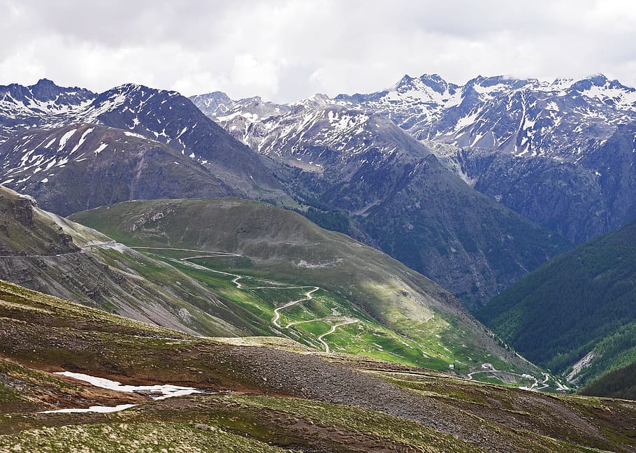 Highest Alpine Pass, Col De La Bonette, serpentine, südrampe