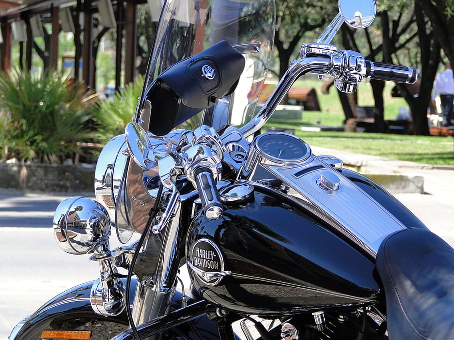 street, engine, driver, harly davidson, transportation, mode of transportation HD wallpaper