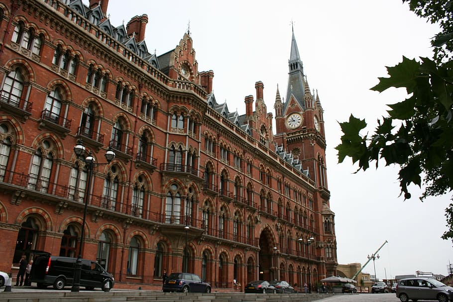 train station, saint pancras station, london, motor vehicle HD wallpaper