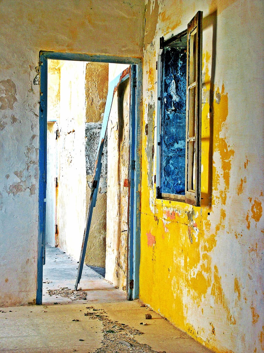 Abandoned, Empty, Building, Old, architecture, wall, ancient HD wallpaper