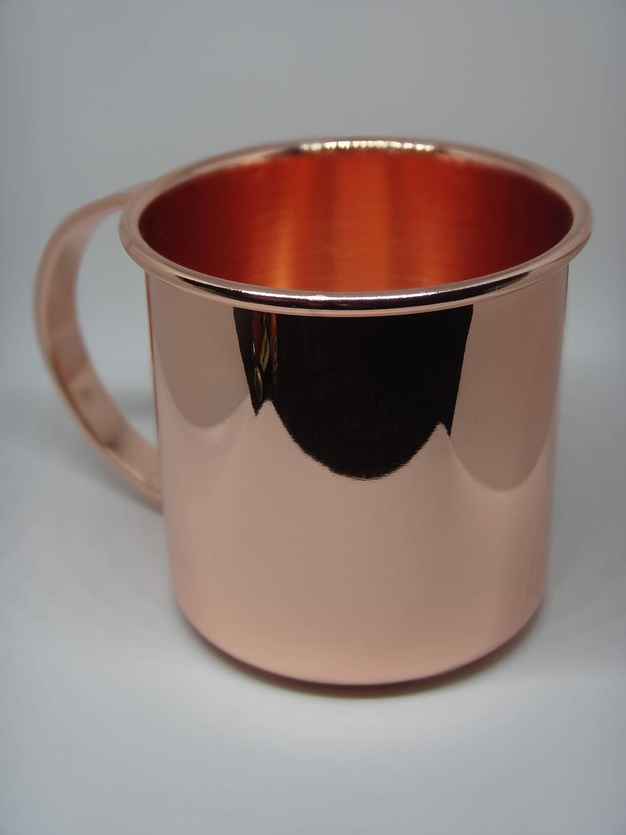 Cup, Copper, Mirror, Red, Moscow, Moscow Mule, gint tonic, reflecting HD wallpaper