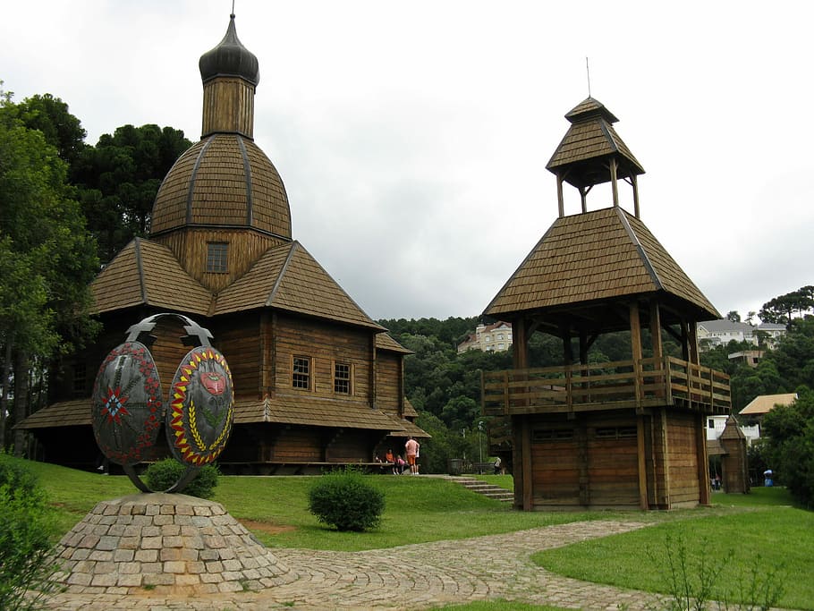 Ukrainian memorial at Tingui Park in Curitiba, Brazil, architecture