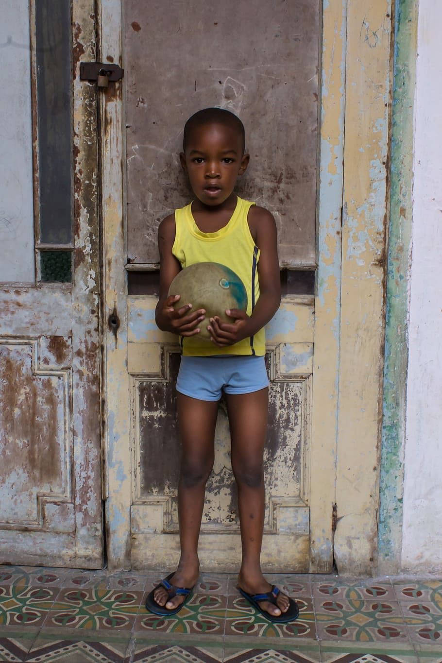 Child, Ball, Game, Sport, looking, football, african Ethnicity HD wallpaper