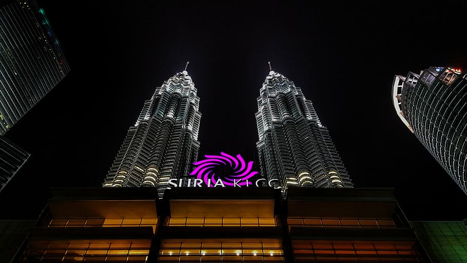 klcc, building, iconic, cityscape, malaysia, architecture, kuala, HD wallpaper