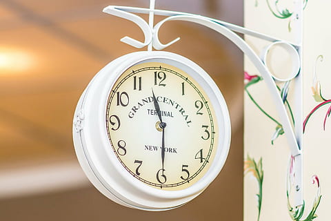 analog clock at 11:30, time, watch, monument, measurement of time HD wallpaper