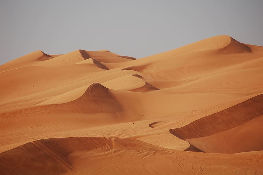 desert sand, dubai, sand dune, landscape, climate, scenics - nature, HD wallpaper