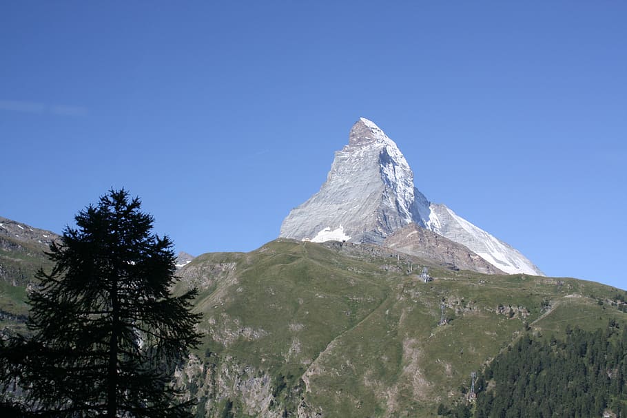 HD wallpaper: matterhorn, mountain, switzerland, zermatt, alpine