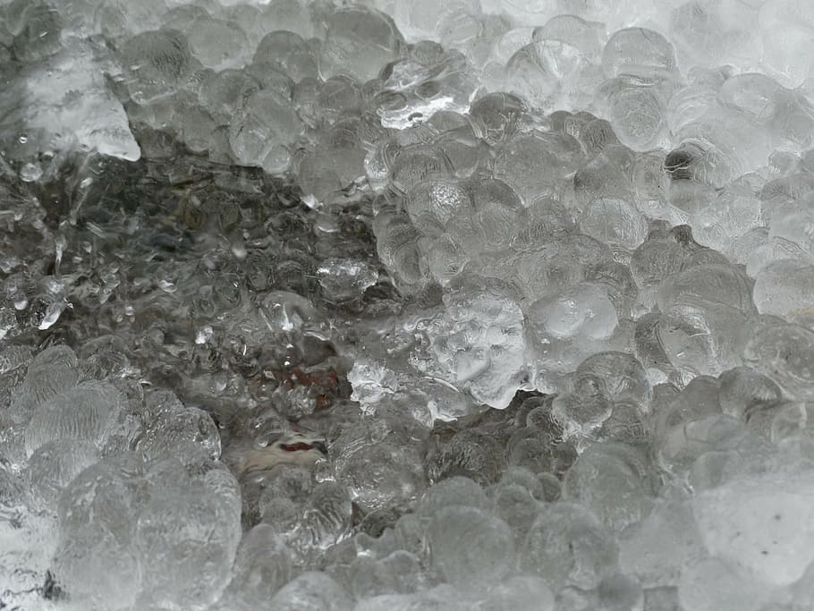 ice, ice melt, thaw, frozen, full frame, backgrounds, close-up, HD wallpaper