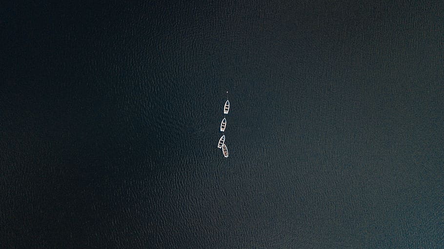 untitled, minimal, boat, ocean, four, 4, ship, boats, anchor, HD wallpaper