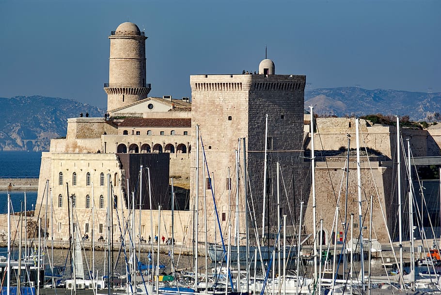 Fort, Tower, Old, Ancient, Architecture, saint-jean, marseille HD wallpaper
