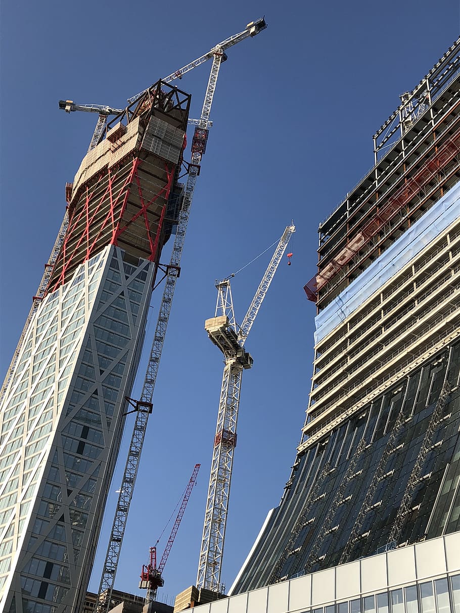 construction, skyscraper, tower, architecture, building, urban HD wallpaper