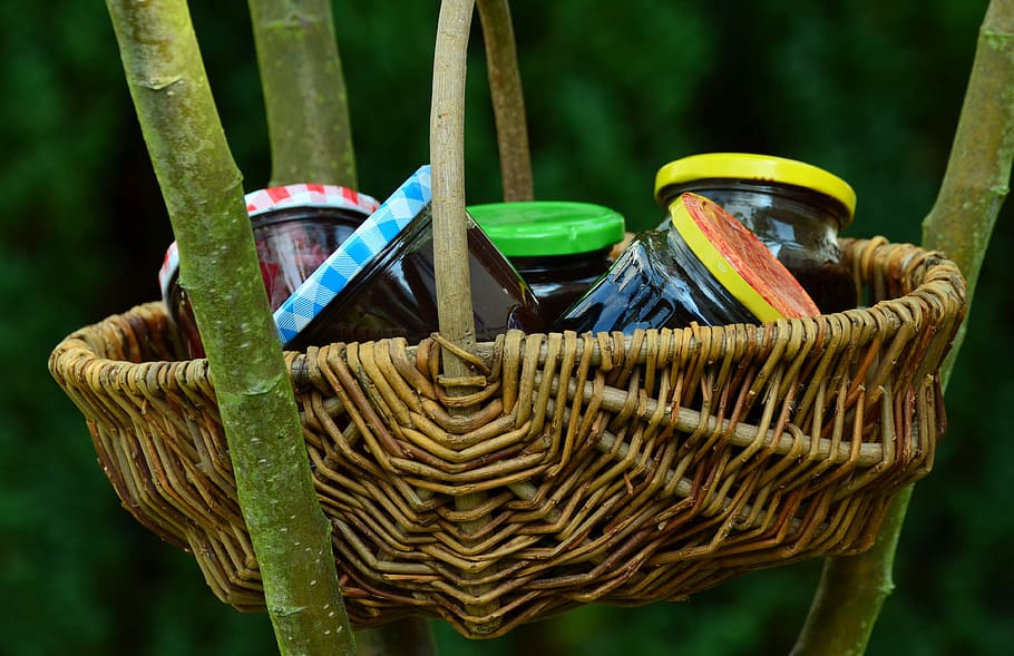 Glasses, Jam Jars, Homemade, make a, spread, delicious, sweet HD wallpaper