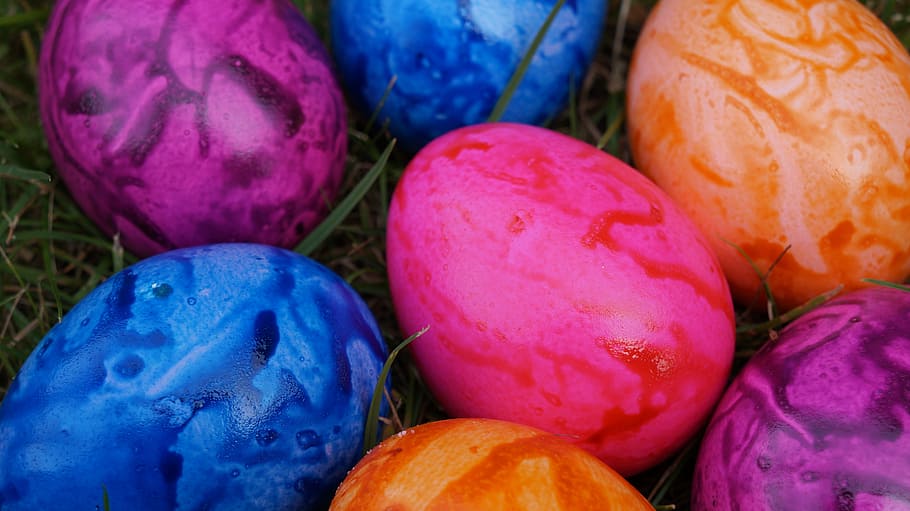 egg, colorful, easter eggs, colorful eggs, boiled eggs, easter decorations HD wallpaper