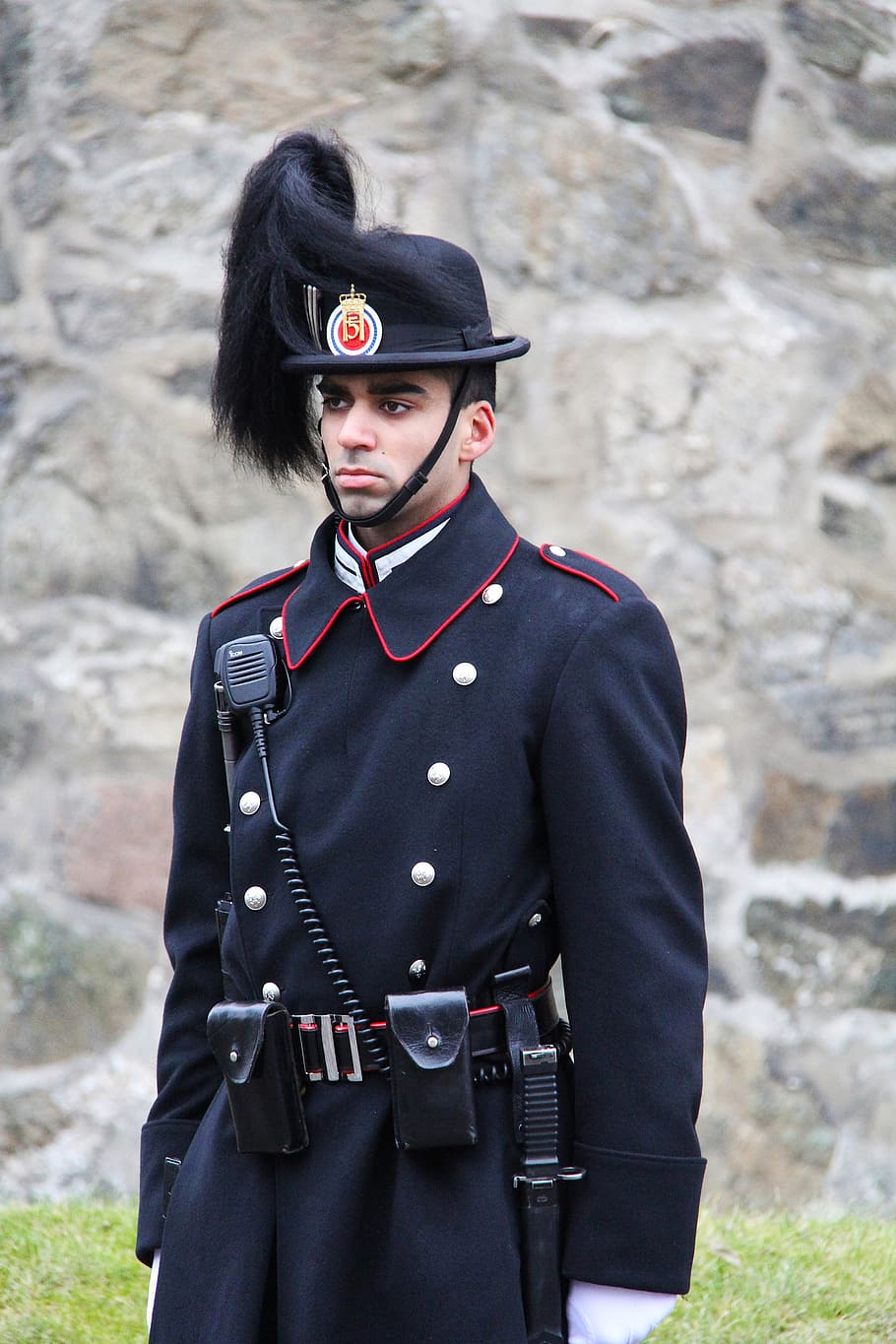 guard, castle, old, beautiful, winter, cold, travel, akershus fortress HD wallpaper