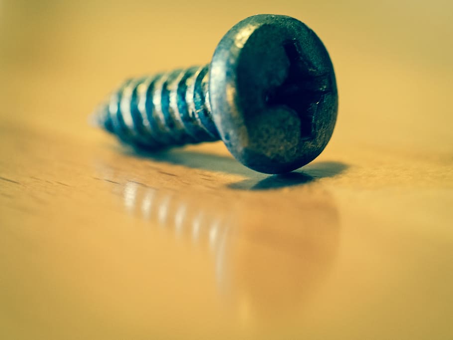 screw, mirroring, connection, macro, still life, reflection HD wallpaper