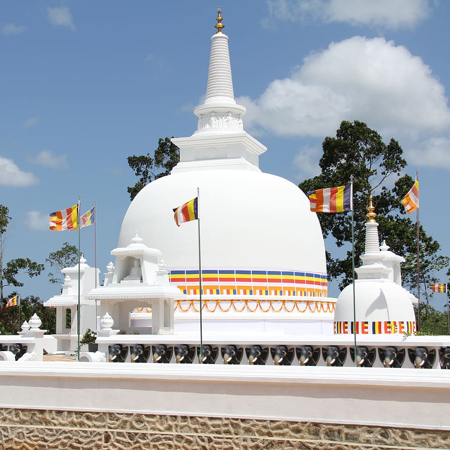 religion, spirituality, architecture, temple, buddha, stupa, HD wallpaper