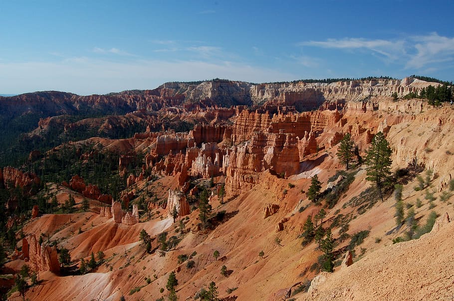 Arizona mountain, aerial photography of canyon, landscape, cliff HD wallpaper