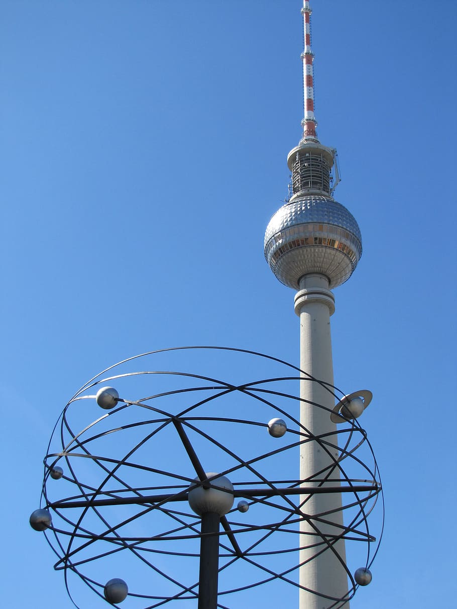 germany, berlin, tv tower, alexanderplatz, architecture, built structure