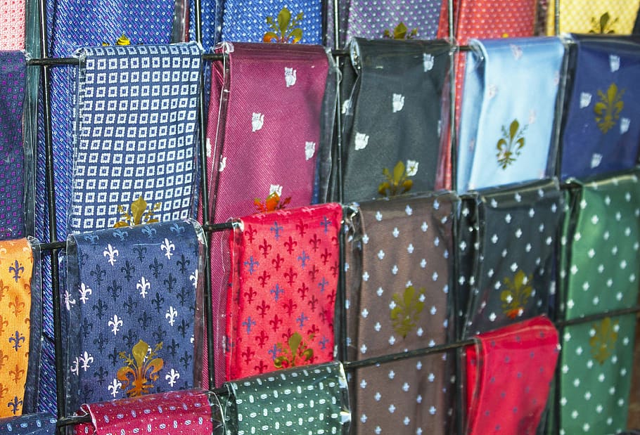 Ties, Necktie, Elegance, Florence, Lily, decor, fabric, textiles HD wallpaper