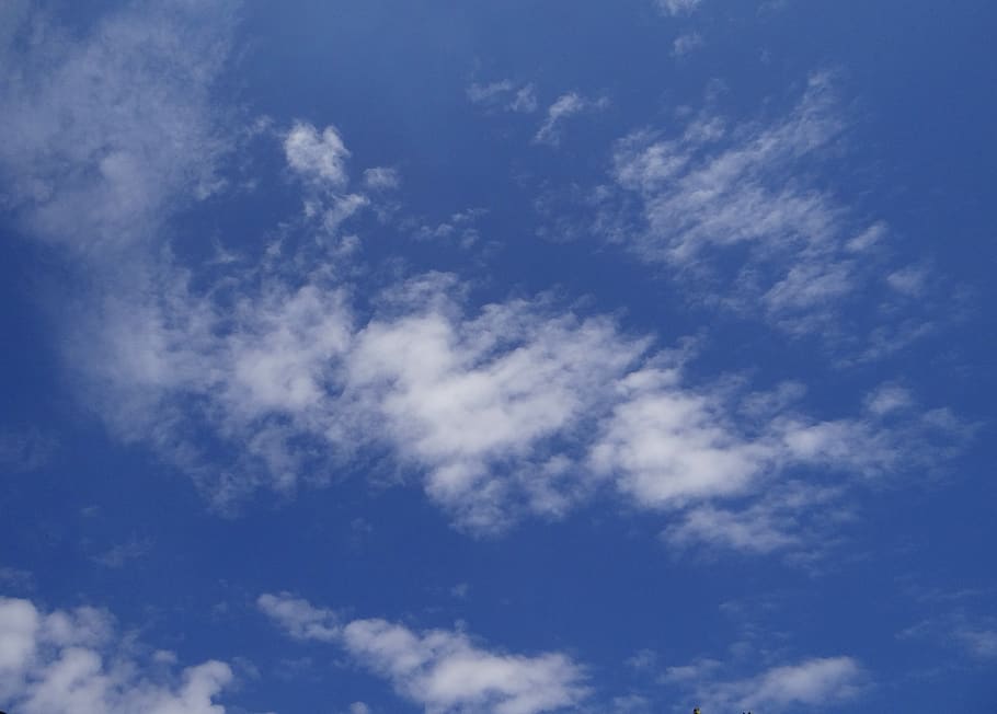 white, clouds, blue, sky, fluffy, cloudy, atmosphere, backgrounds HD wallpaper