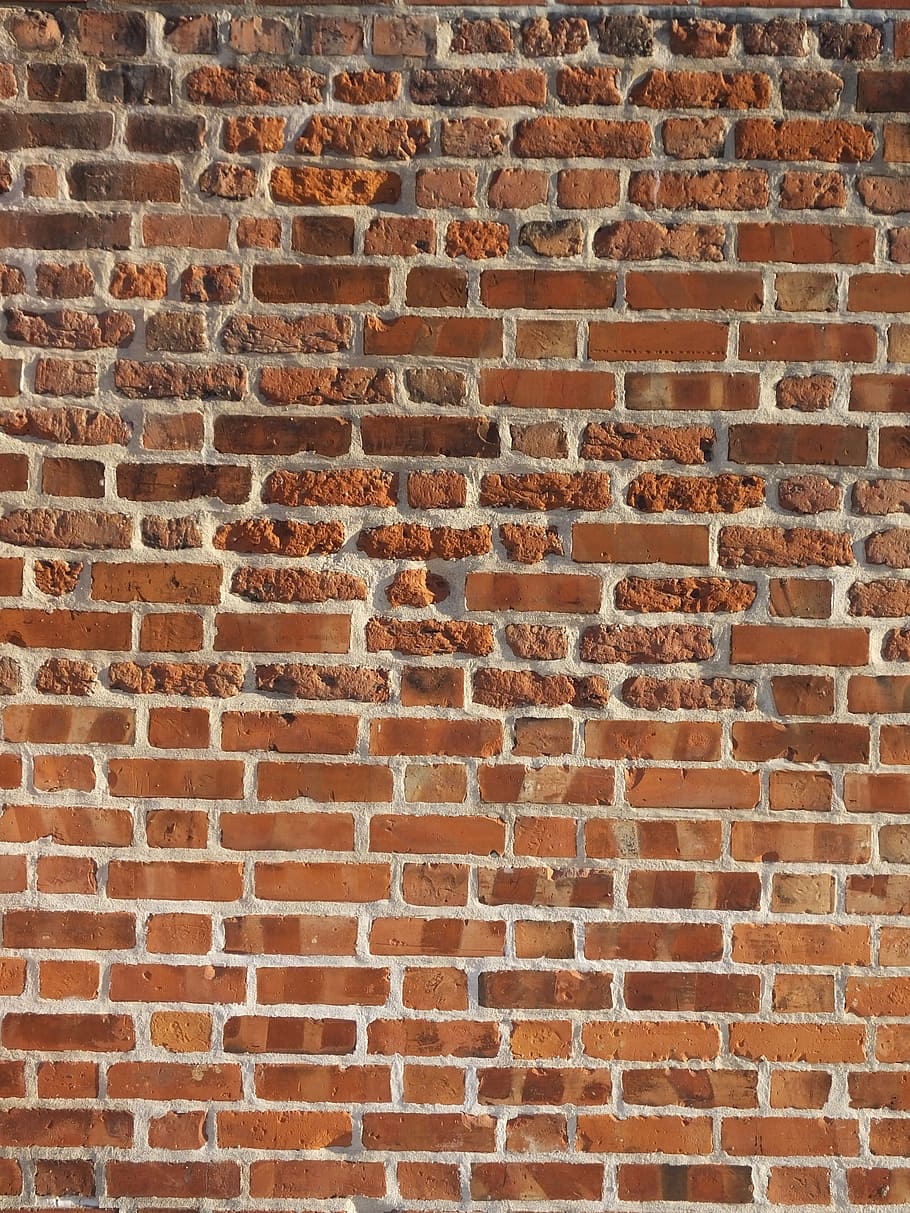 brown concrete wall, brick, brick texture, pattern, blocks HD wallpaper