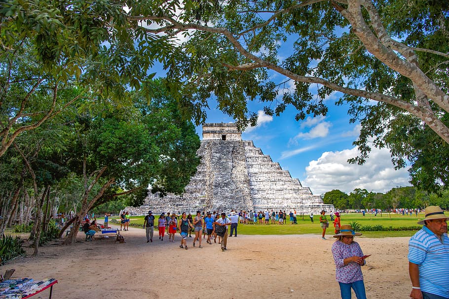 pyramid, kukulcan, maya, mexico, antiquity, the ruins of the HD wallpaper