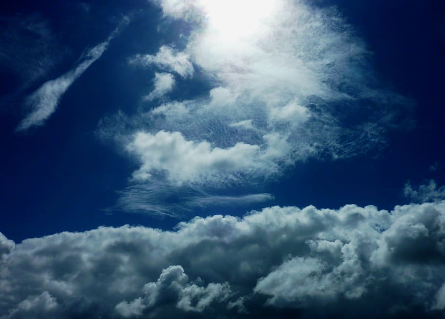 weather, clouds, sky, blue, cumulus, white, atmosphere, stratocumulus cloud HD wallpaper