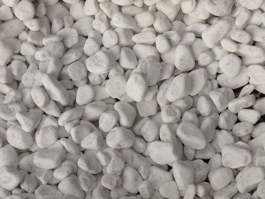 white pebble lot, Background, Stones, full frame, large group of objects HD wallpaper