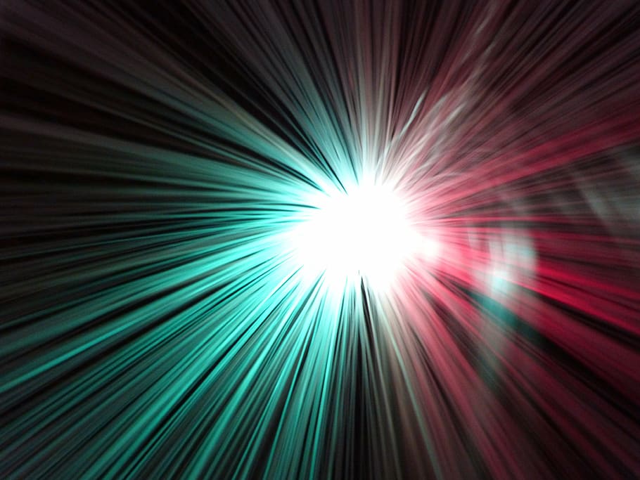 green and pink lights, ufo, lighting, long time lighting, ufolampe HD wallpaper