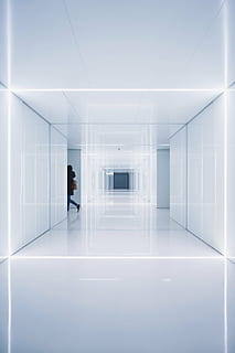 abstract, architecture, contemporary, design, empty, hallway HD wallpaper