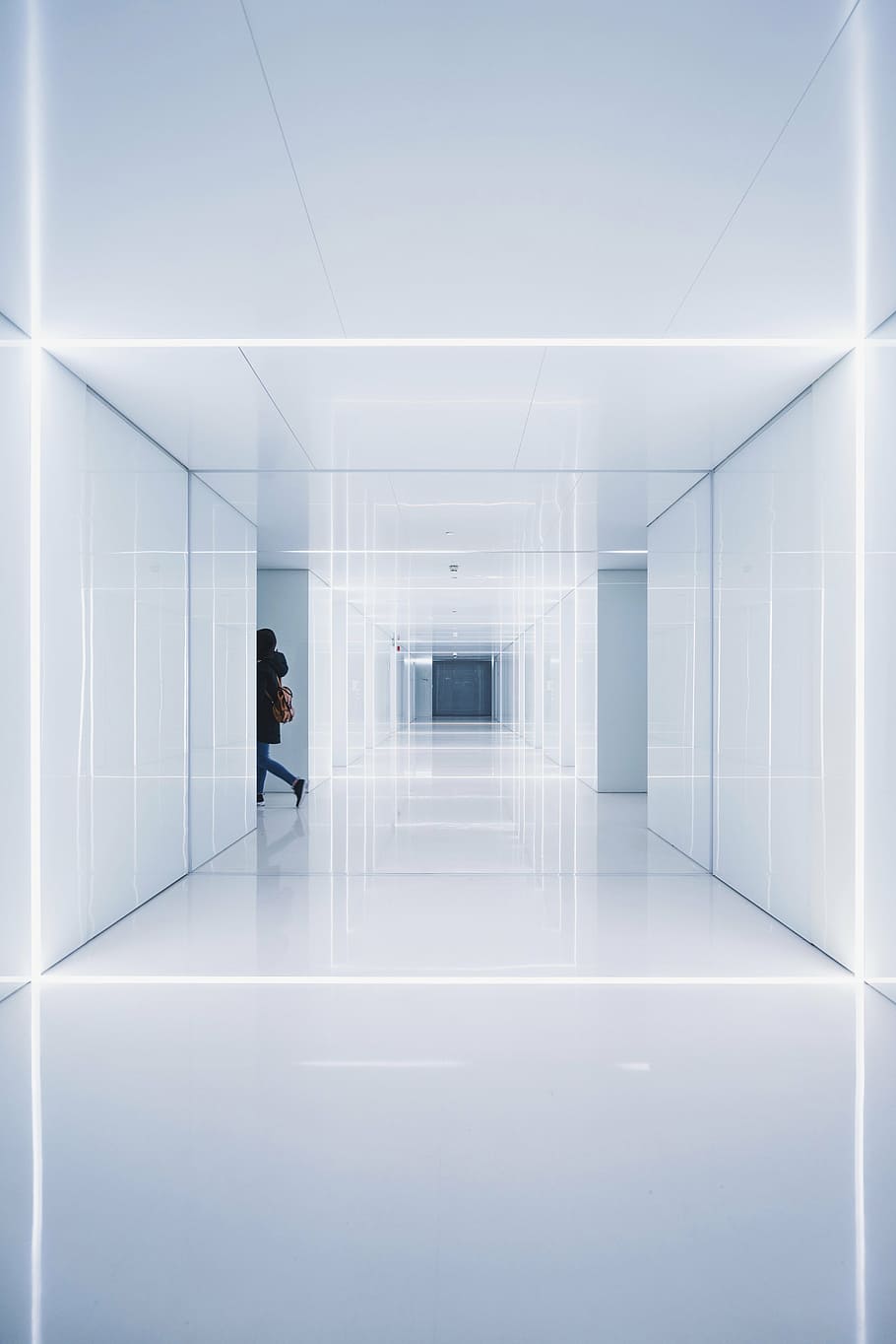 abstract, architecture, contemporary, design, empty, hallway HD wallpaper