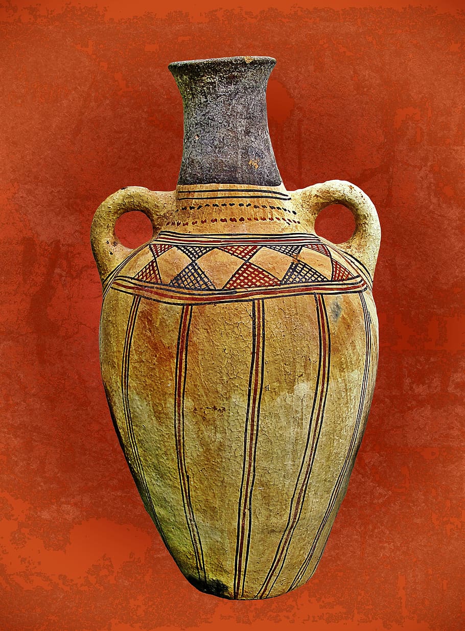 vase, amphora, ceramic pot, old, cultures, jug, old-fashioned HD wallpaper
