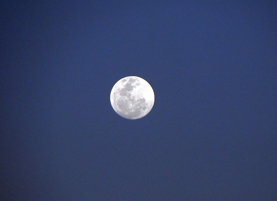 moon at night, India, Scene, Outdoor, sky, tranquil, space HD wallpaper