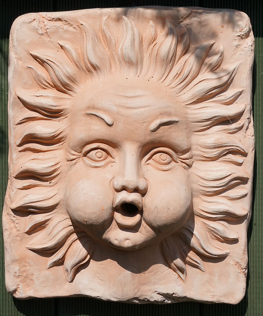 sun, sound, face, summer, close, out, head, figure, decoration HD wallpaper
