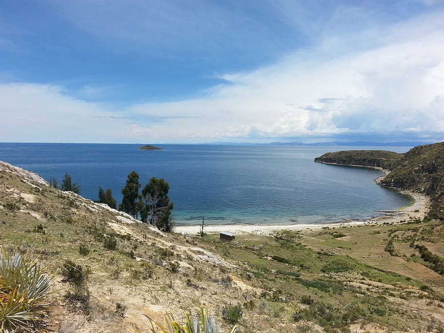 Isla Del Sol, Bolivia, Lake, Lake Titicaca, sea, nature, coastline, HD wallpaper