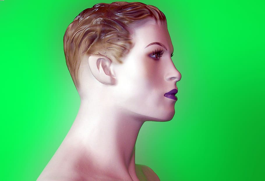 mannequin, dummy, head, profile, fashion, boutique, female HD wallpaper