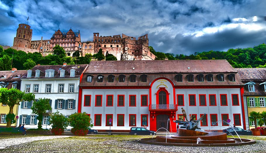 heidelberg, castle, heidelberger schloss, baden württemberg