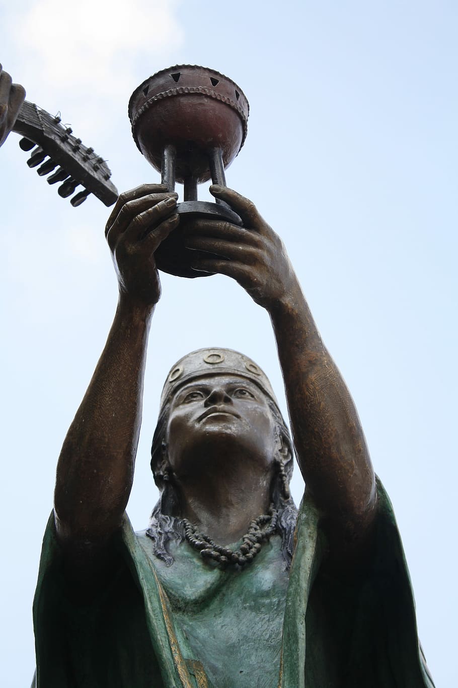 Mexico, Chalice, Offering, Statue, queretaro, day, strength HD wallpaper