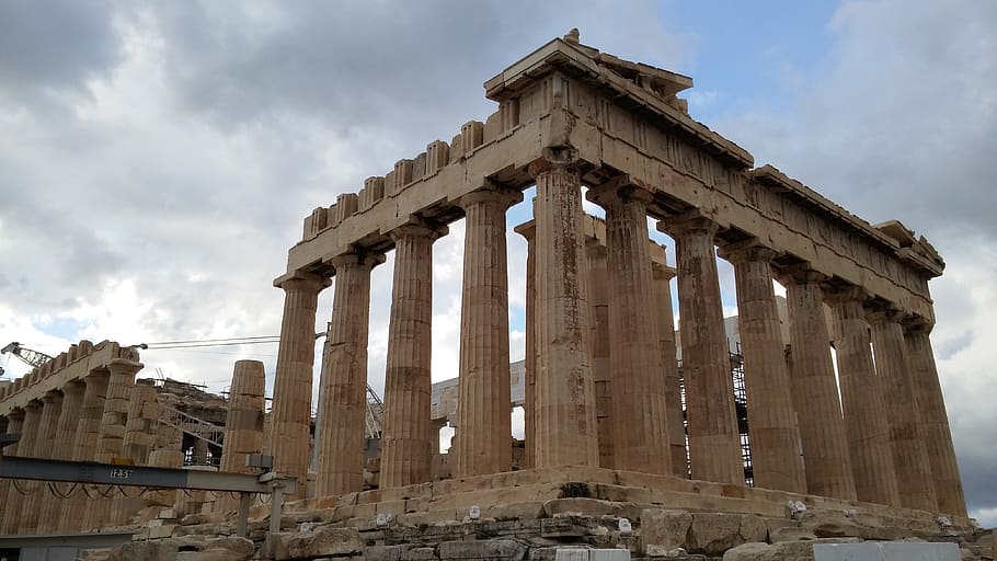 Greek Temple, Greece, Architecture, ancient ruins, greek antiquity, HD wallpaper