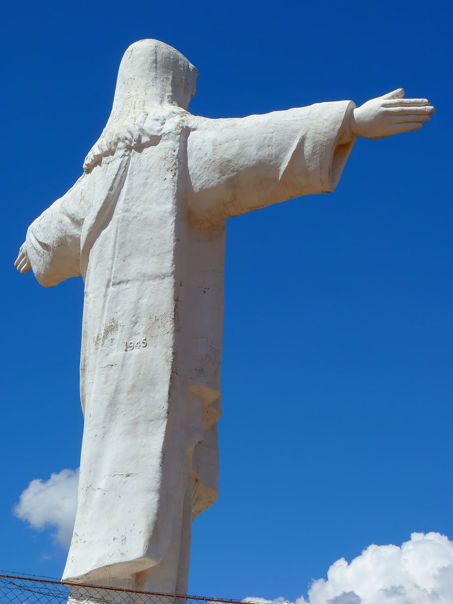statue, jesus, figure, holy, christianity, cusco, peru, religion HD wallpaper