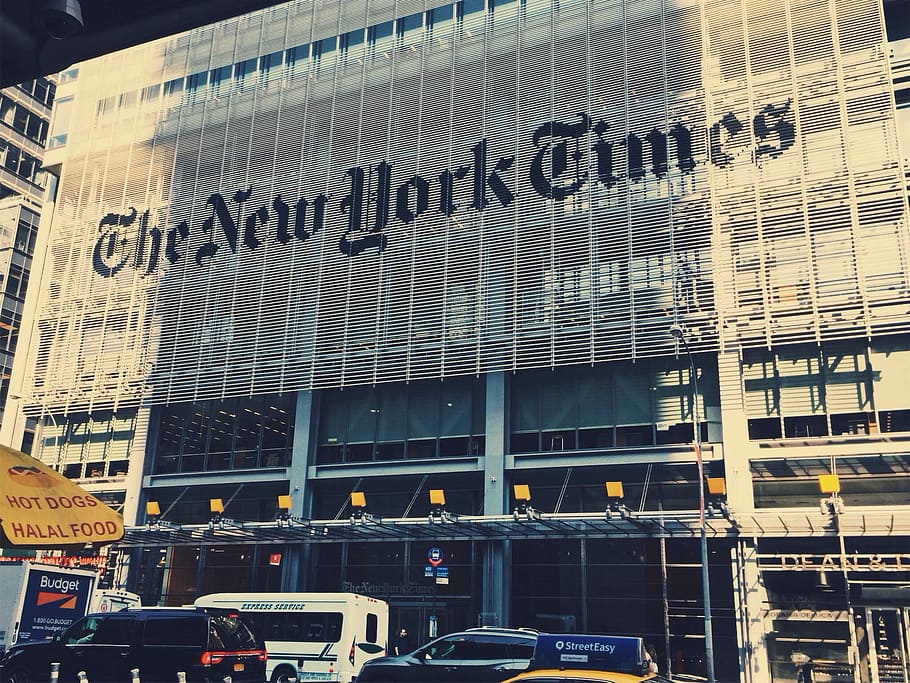 The New York Times building, architecture, facade, car, vehicle HD wallpaper