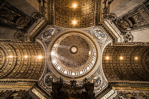 architecture, art, cathedral, ceiling, church, classic, culture HD wallpaper