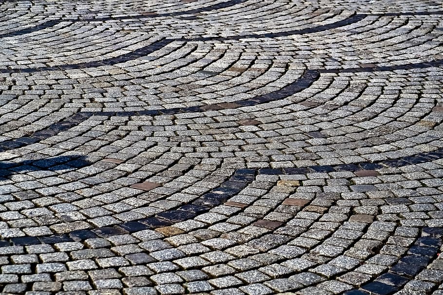 gray concrete pavement, pattern, texture, background, rau, stone HD wallpaper