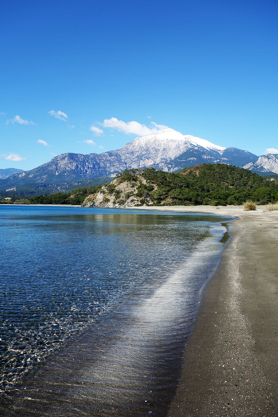 Sea, Nature, Landscape, Water, sky, mountains, coast, scenic HD wallpaper