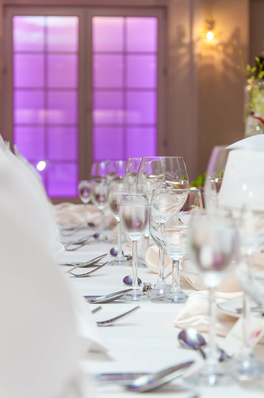 wedding, cutlery, event, dining table, the ceremony, transparent HD wallpaper