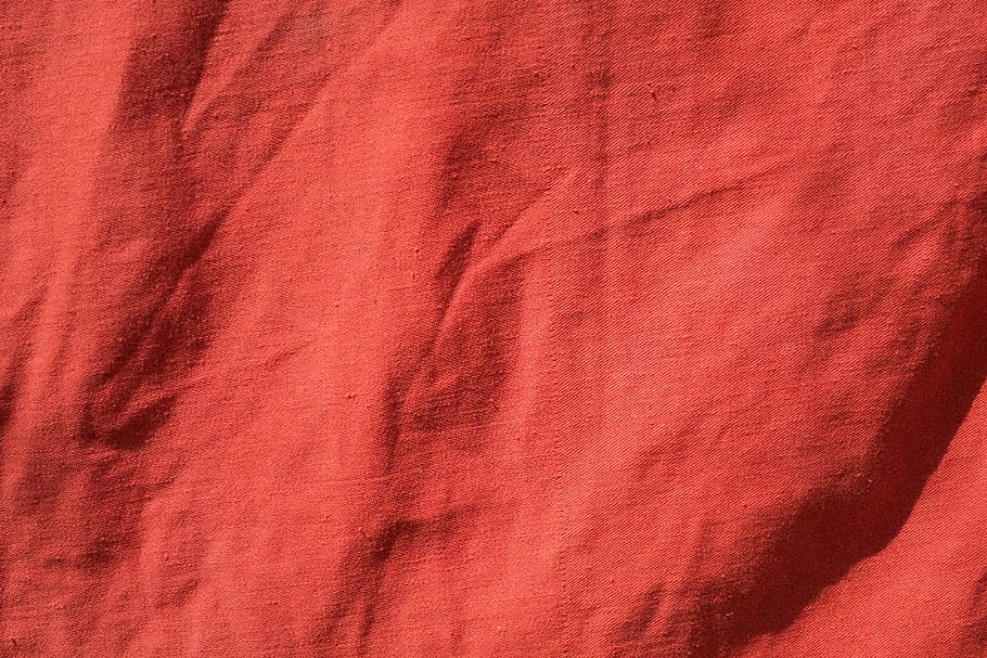 red textile, cloth, color, texture, backgrounds, full frame HD wallpaper