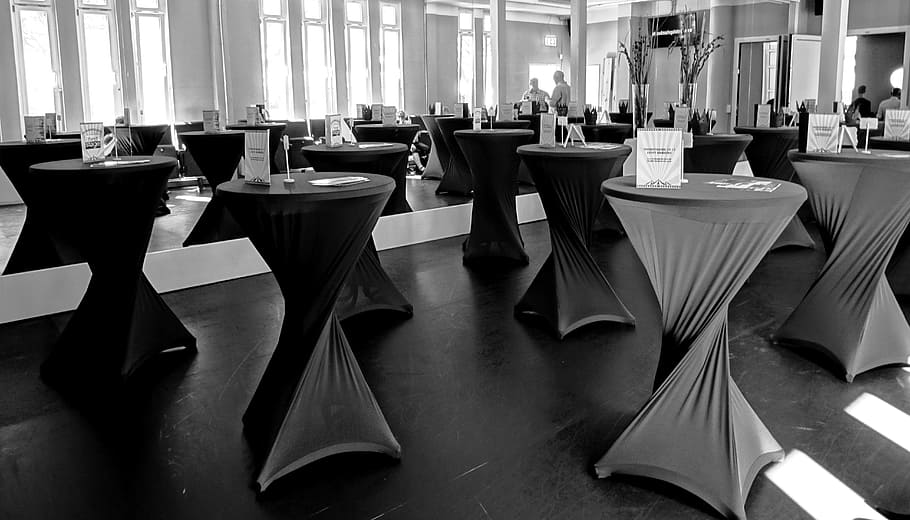 Dining, Tables, Mirror, Mirroring, dining tables, reception HD wallpaper