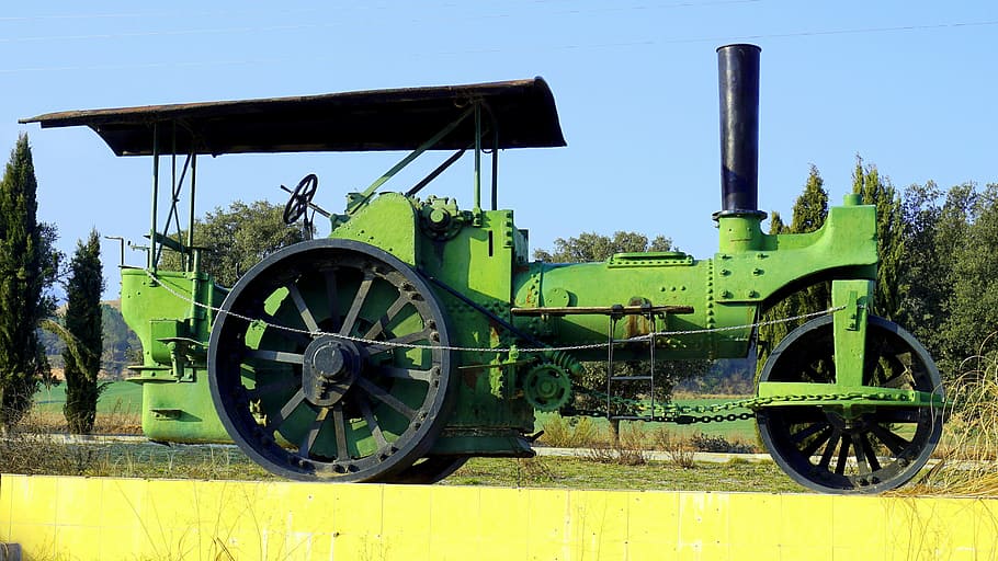 Machine, Old, Fix, Roads, fix roads, mechanism, pave ground HD wallpaper